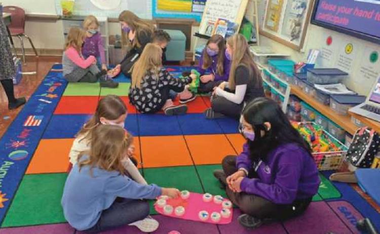 Seniors in Penta’s dental assistant program presented a program on oral hygiene to Toth Elementary School students with activities that illustrated the importance of brushing and flossing teeth regularly.