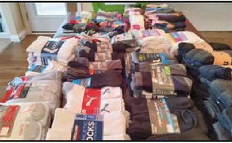 Triune 344 collection efforts benefit Hannah’s Socks