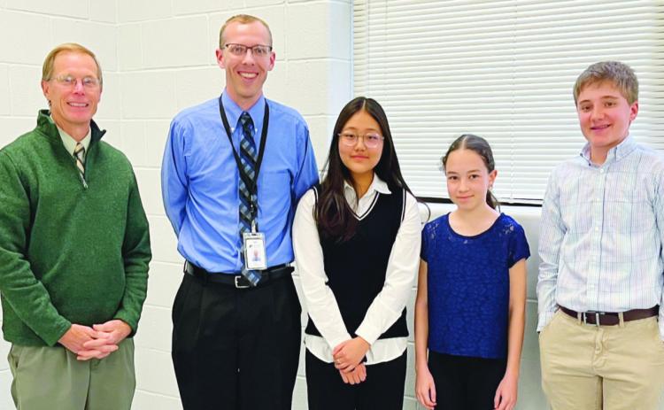 MathCounts state qualifiers were recognized for their achievements.