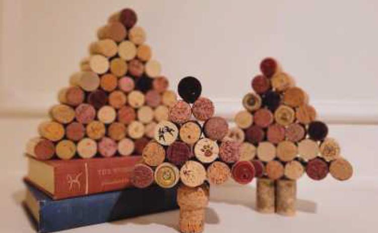 Way Library’s adult craft class will make Christmas trees using wine corks.