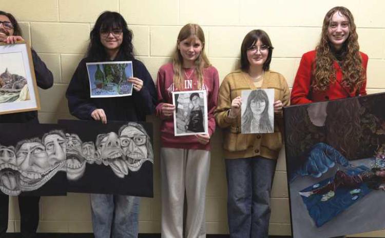 From left: Myles Provenza, Maraea Biami, Julia Hahl, Sedona Seiverth and Madison Fisher.