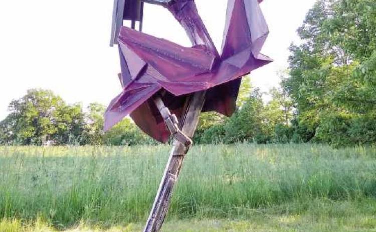 “Resplendent” by G. Mendez is one of the sculptures featured in the year-long Perrysburg Sculpture Walk at Woodlands Park starting August 21.