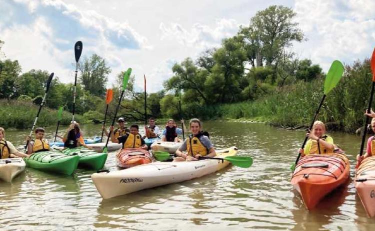 St. Rose students explored the Maumee River and its islands aboard kayaks.
