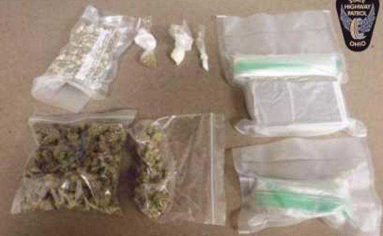 OHP troopers seized a number of illegal drugs during a traffic stop on I-75 in Wood County.