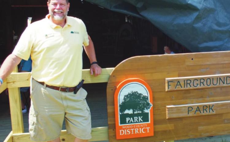 Mr. Munger often could be found helping with the park district’s display at the Wood County fair in early August.
