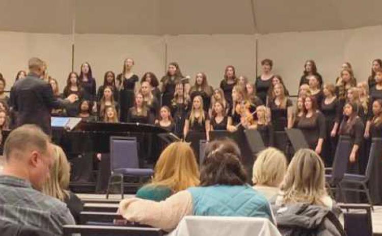 PHS Women’s Chorus during their performance at the OMEA Professional Development Conference.