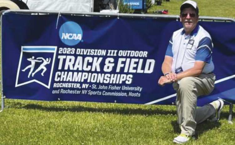 Jimm Swartz at the Track and Field Championships.