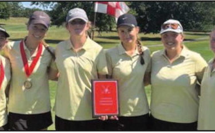 From left, Lexi VonDeylen, freshman; Kennedy Thacker, senior; Gracie McKay, sophomore; Lily Hileman, junior; Libby Graven, senior, and Izzy Fick, senior.
