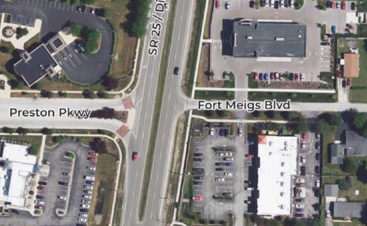 State Route 25, Preston Parkway, Fort Meigs intersection project begins