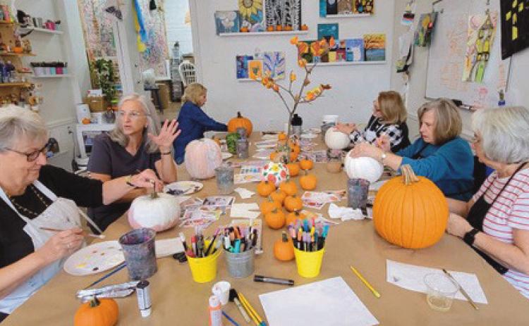 Perrysburg Garden Club creates artistic painted pumpkins