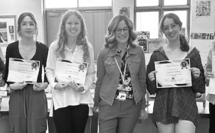 High school ceramics and art contest winners