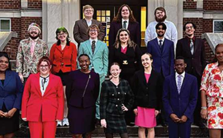 From left, back row: Joshua St. Peter, Kole Ingram and Chase Shockley. Middle row: Christian Butterfield, Oli Wood Morris, Nik Schintgen, Antonina Clementi, Ameya Puranik and Jay Roccaforte. Front row: Jaleon Brown, Sophie Todaro, Cecilia Alali, Joie Willoughby, Sydney Rettig, Aquilla Dunn and Jade Ismail.