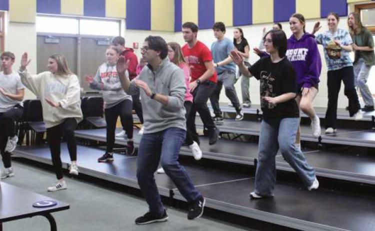 Choreography rehearsal.