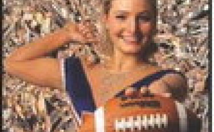 University of Illinois twirler Ellie Garst.
